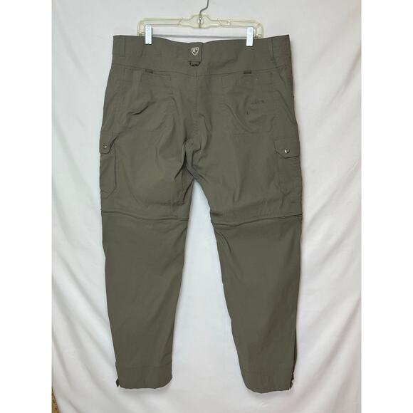 Kuhl Men’s 40x30 Green Renegade Stealth Zip Off Convertible Hiking Pants Trails - Picture 2 of 8